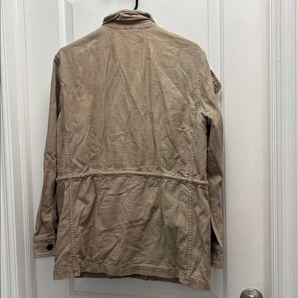 Free People Not Your Brothers Surplus Jacket Utility Tan Women's Oversized Small - Picture 11 of 11